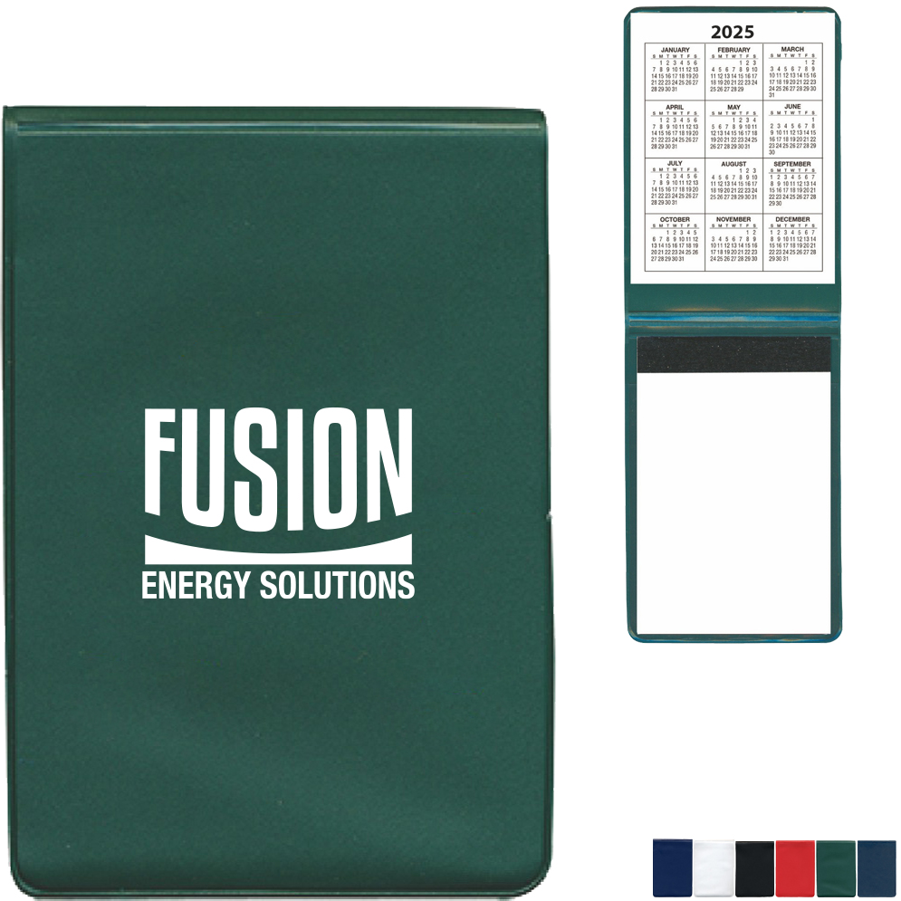 Product Photo 1 Vinyl Memo Book w/ 2-Year Calendar, 30 Pages, 3" x 4-1/2"