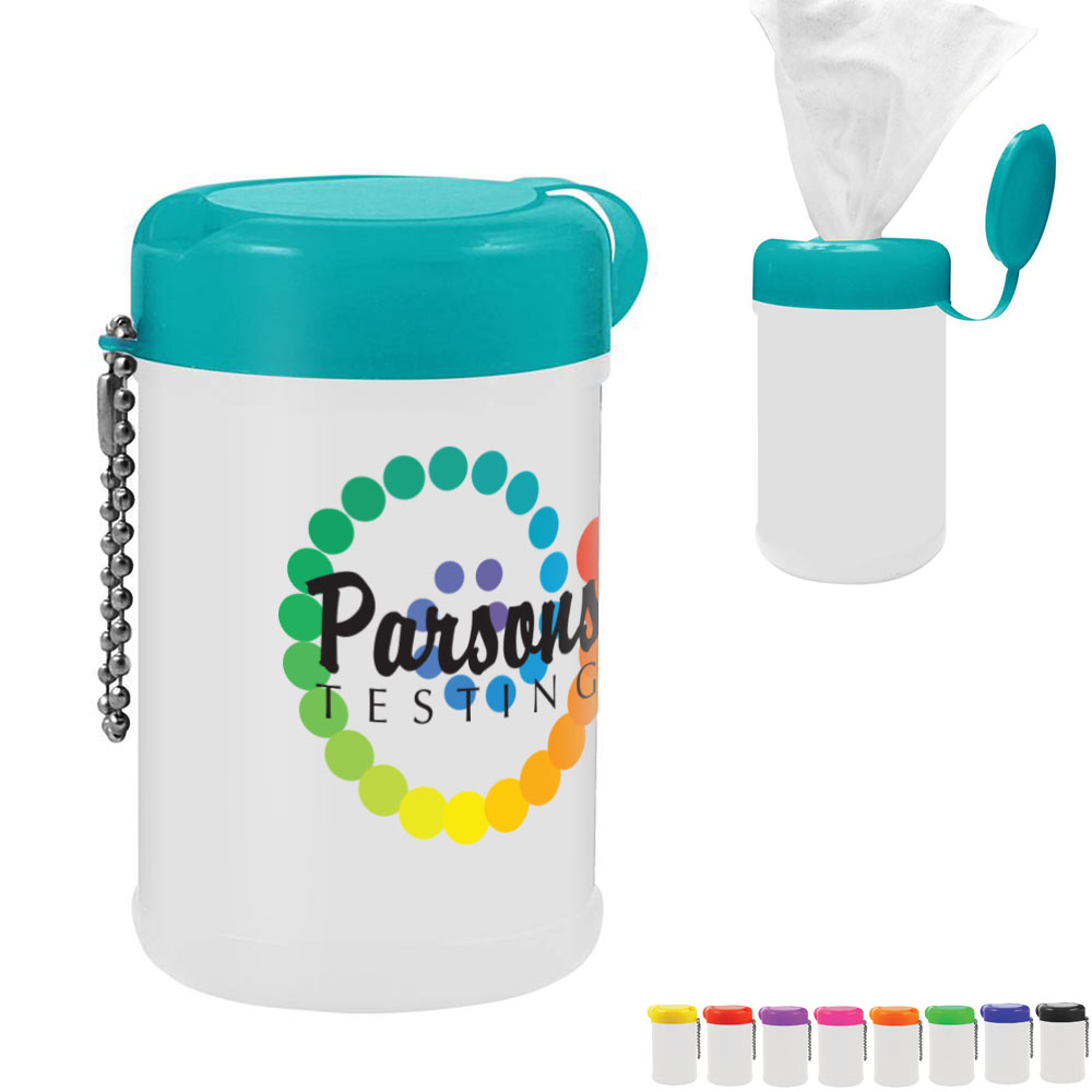 Product Photo 1 Mini Antibacterial Wipes Canister, 30ct.