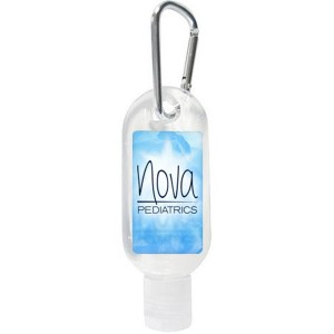 Tottle Antibacterial Hand Sanitizer Gel with Carabiner, 1oz. - TK1590