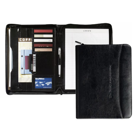 Product Photo 1 Renaissance Italian Leather Zippered Padfolio