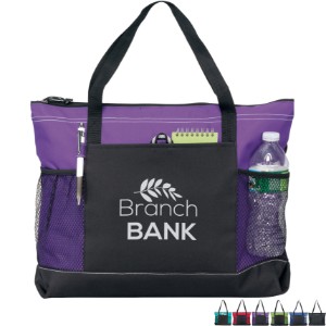 Windom Zippered Polycanvas Tote - GM1685