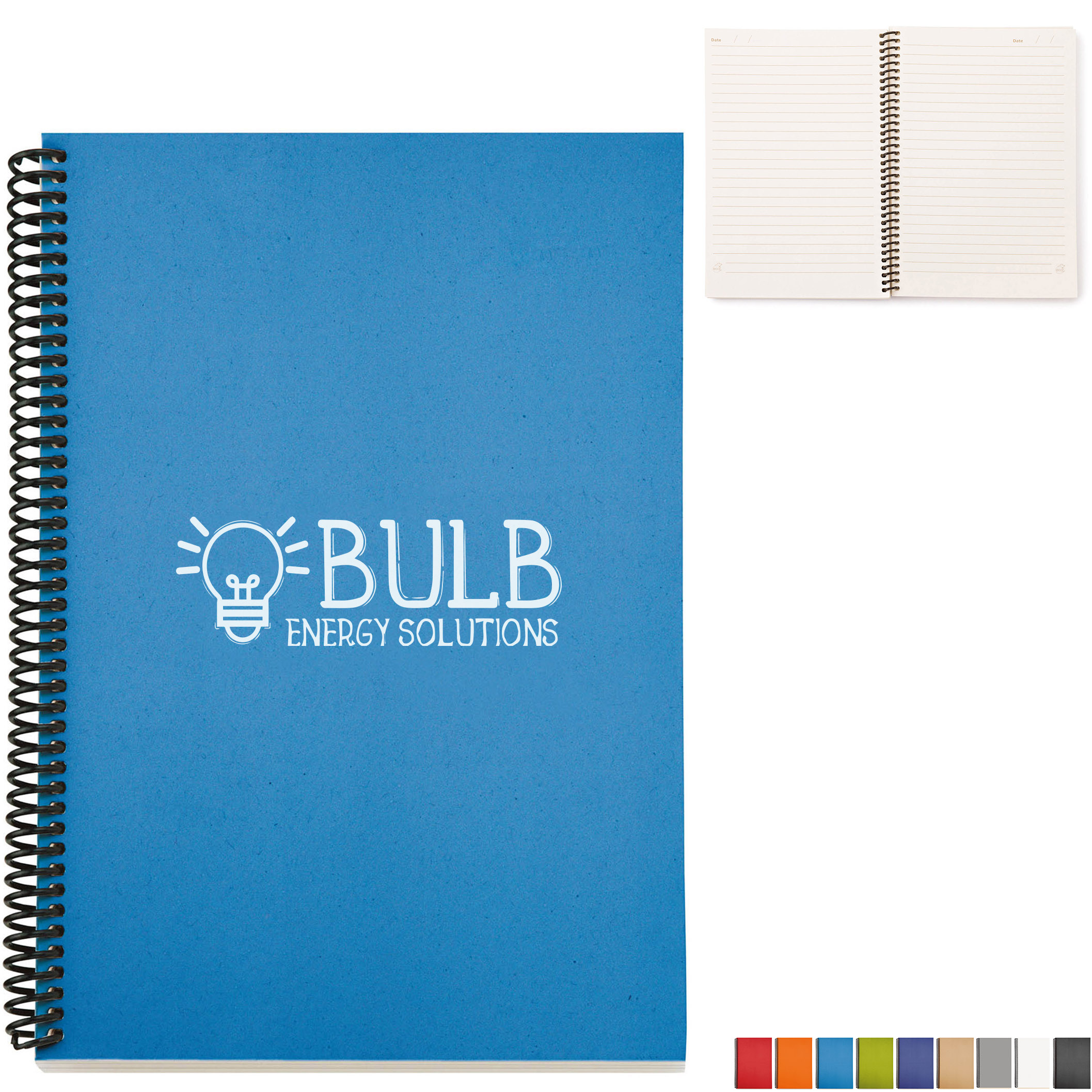 Product Photo 1 Recycled Spiral Bound Notebook, 6" x 9"