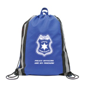 Reflective Non-Woven Backpack, Police - Stock - FSB200