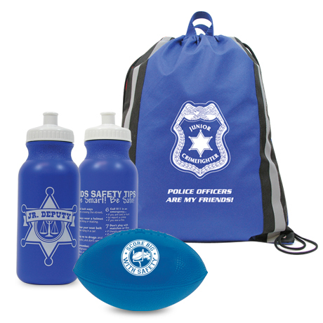 Product Photo 1 Reflective Stripe Non-Woven Backpack Kit, Police - Stock