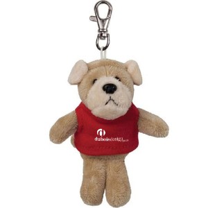 Bulldog Wild Bunch Plush Key Tag - VT5250