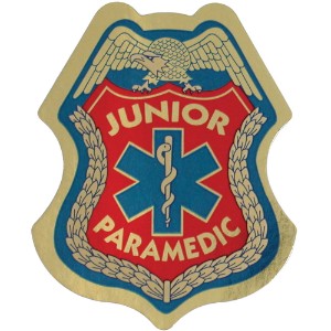 Junior Paramedic Foil Sticker Badge, Stock - JPB111