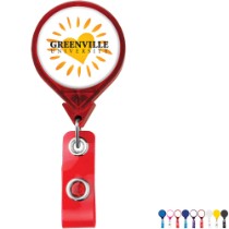 Jumbo Round Retractable Badgeholder, Alligator Clip