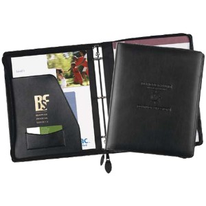 Exec-u-Line Leather Zippered Ring Binder - SL1710