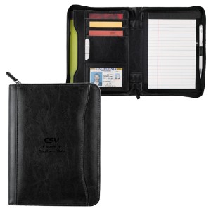 Renaissance Italian Leather Jr. Zippered Padfolio - LD2539