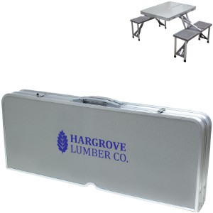 Aluminum Folding Table with Seats - PK1657
