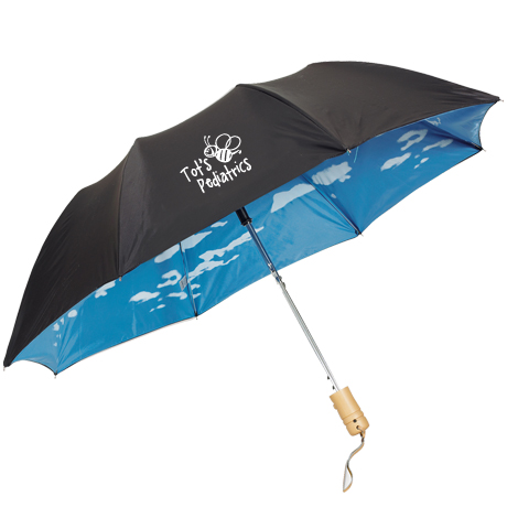 Product Photo 1 Clouds Auto Open Folding Umbrella, 43" Arc