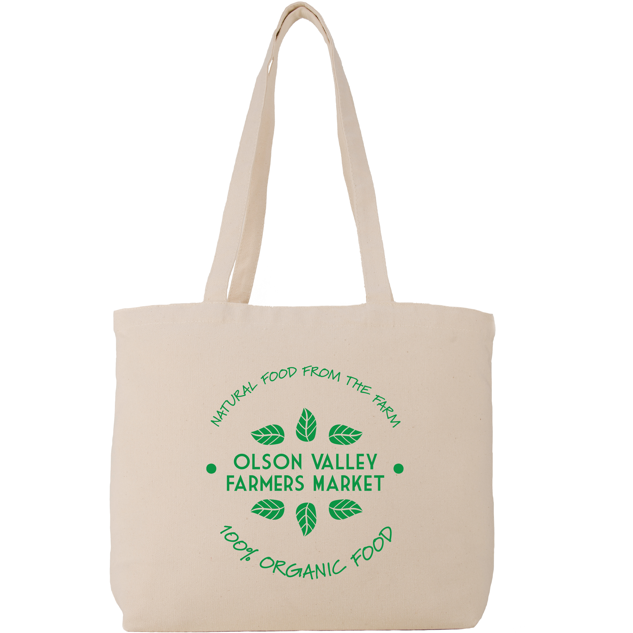 Product Photo 1 Zippered Cotton Canvas Shoulder Tote