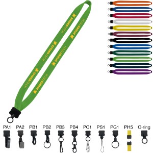 Cotton Lanyard with O-Ring Attachment - 3/4" - SZ3030