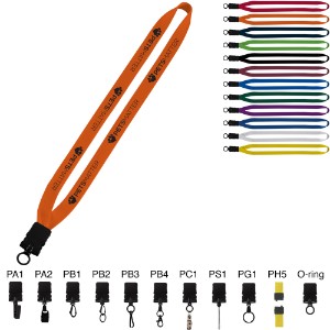 Cotton Lanyard with Snap-Buckle Release - 3/4" - SZ3035