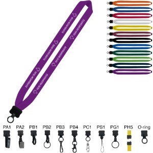 Cotton Lanyard with O-Ring Attachment - 1" - SZ3045