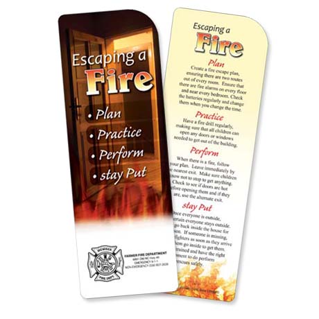Product Photo 1 Escaping A Fire Bookmark