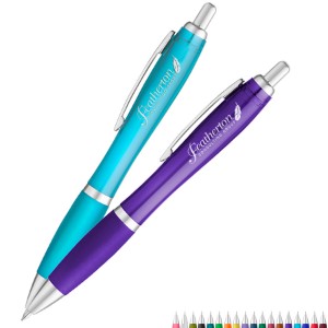 Translucent Curvaceous Ballpoint Pen - SD4235