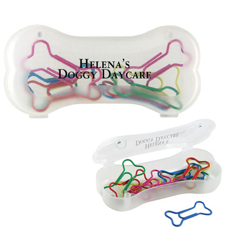 Product Photo 1 Dog Bone Shaped Paper Clips & Case