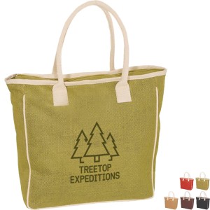 Seville Jute Canvas Tote - PM9130