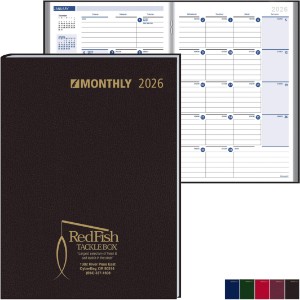 Morocco Monthly Desk Planner, 8-1/16" x 11-7/8" - BO7020