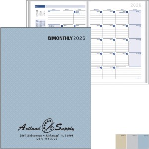 Printed Weave Monthly Desk Planner, 7" x 9-7/8" - BO7030