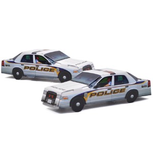 Pop Up Police Car, Stock - PCA100