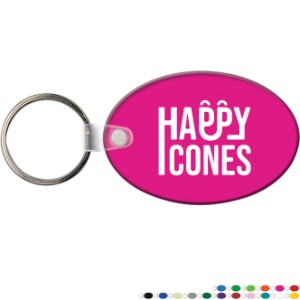 Oval Soft Vinyl Key Tag - TAG900