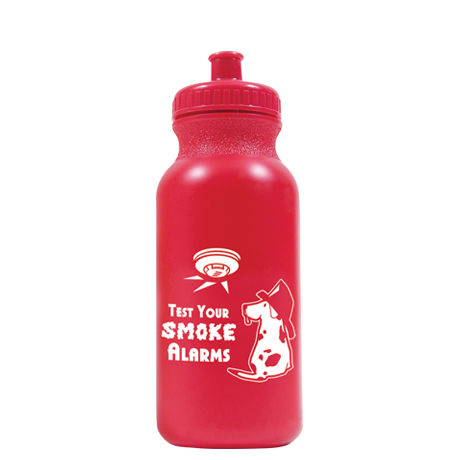 Product Photo 1 Test Your Smoke Alarms Bike Bottle, 20oz., Stock