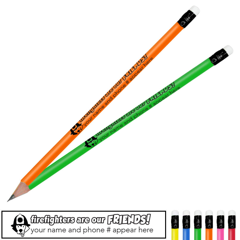 Product Photo 1 Rookie Dog/Firefighters Are Our Friends Neon Pencil