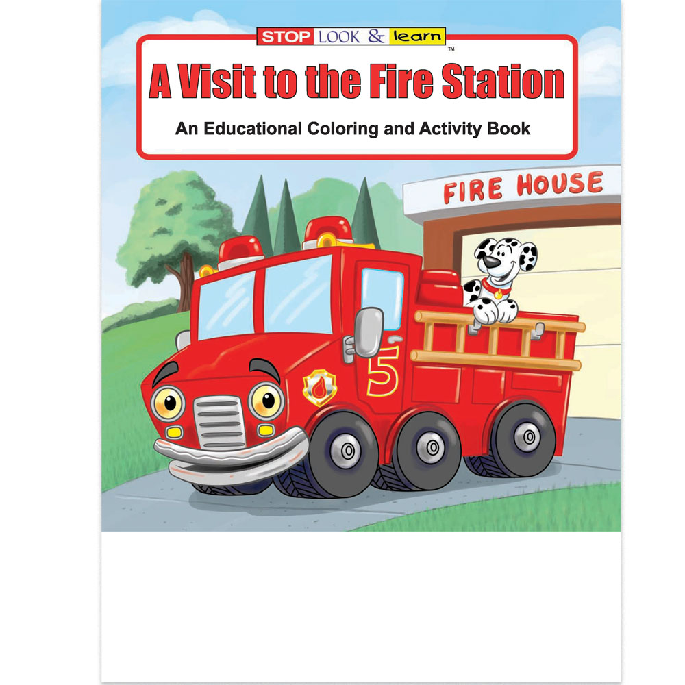 Product Photo 1 A Visit To The Fire Station Coloring Book, Stock