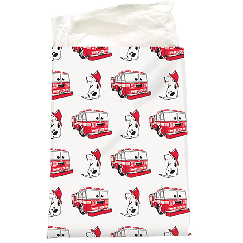 Product Photo 1 Fire Dog and Firetruck Scatter Bag, 7-1/4" x 10", Stock