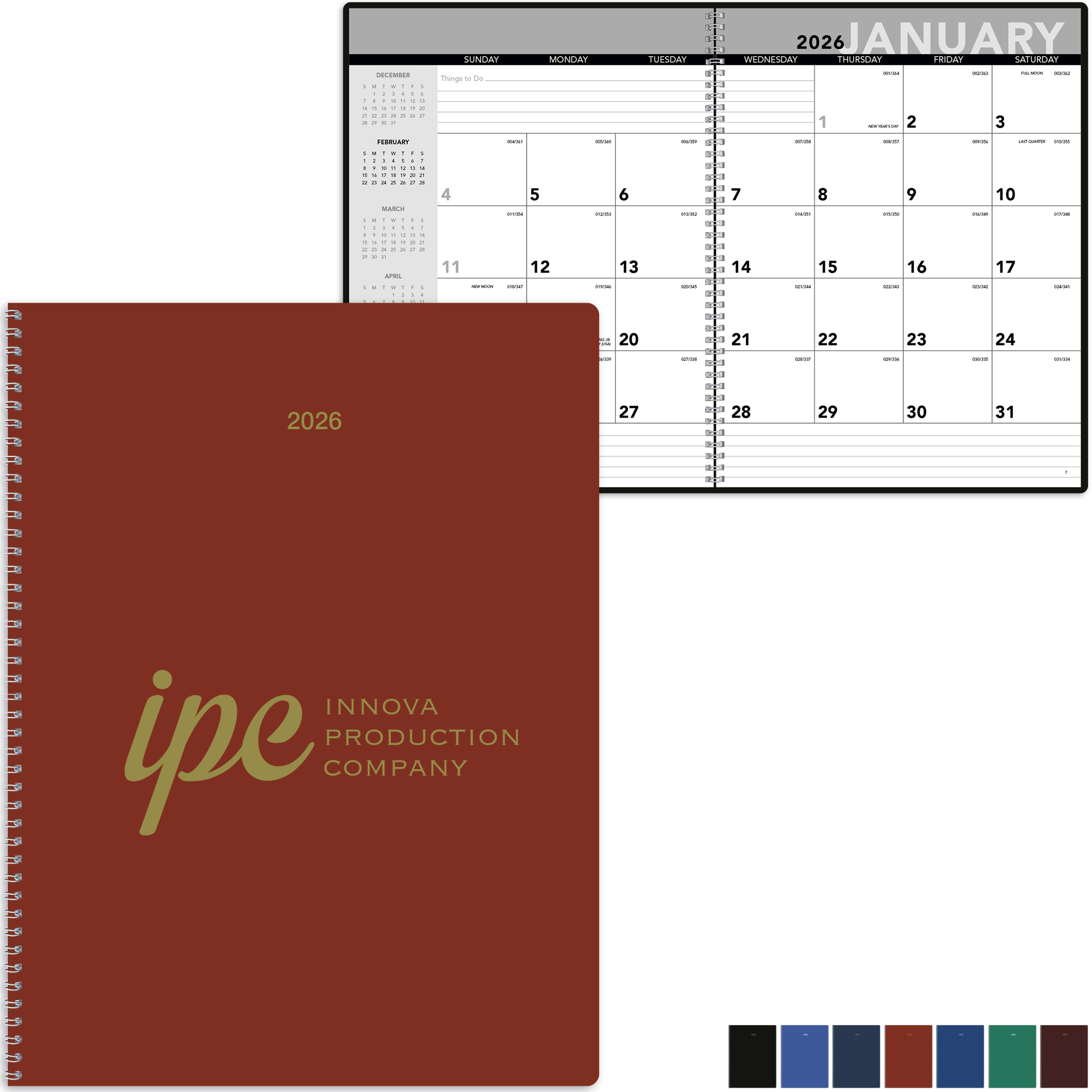 Product Photo 1 Spiral Bound Monthly Planner
