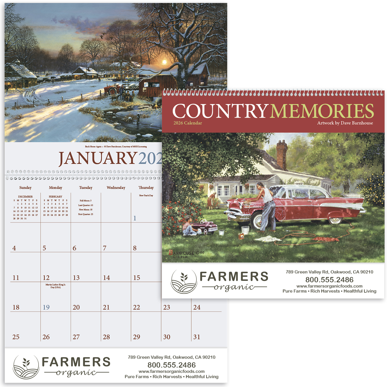 Product Photo 1 Country Memories Wall Calendar