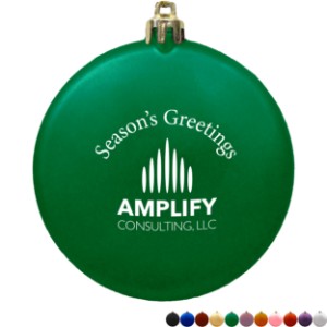 Flat Round Unbreakable Ornament, 3" - GX8035