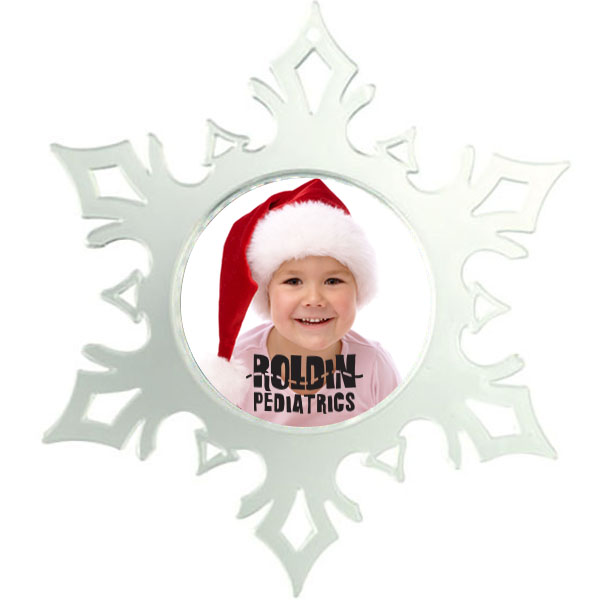 Product Photo 1 Snap-In Photo Snowflake Ornament, 4-3/4” x 5-1/2”