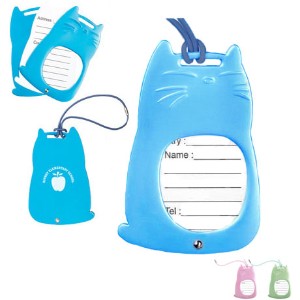 Cat Shaped Aluminum Luggage Tag - MP1085