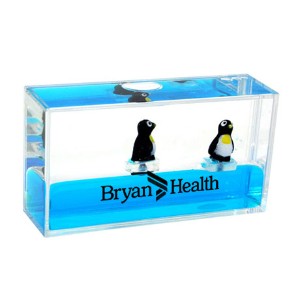 Mini Wave Liquid Motion Penguin Paperweight - AF1995