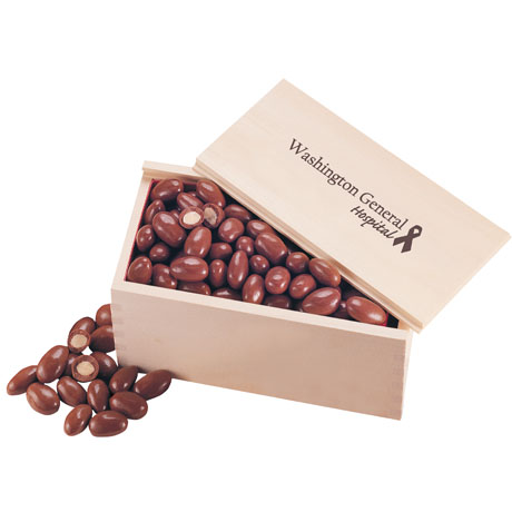 Product Photo 1 Milk Chocolate Almonds in Wooden Collector's Box
