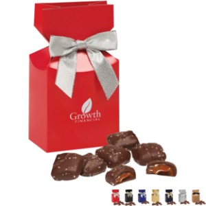 Chocolate Sea Salt Caramels Favor Box - MR1275