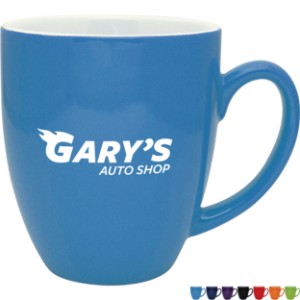 Duo-Tone Bistro Ceramic Mug, 16oz. - GA3655