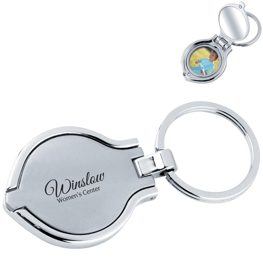 Product Photo 1 Round Photo Frame/Mirror Key Chain