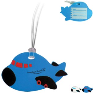 Airplane Soft PVC Luggage Tag - MY1095