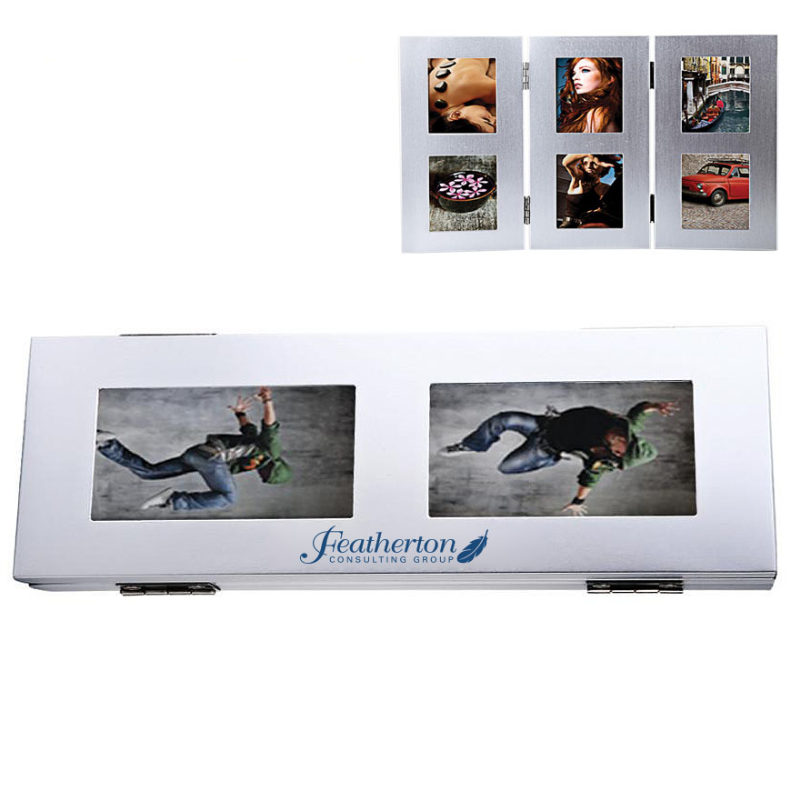 Product Photo 1 Tri-Fold Six-Photo Metal Frame