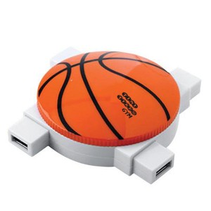 Sports 4-Port USB 2.0 Hub - Basketball - MY1415