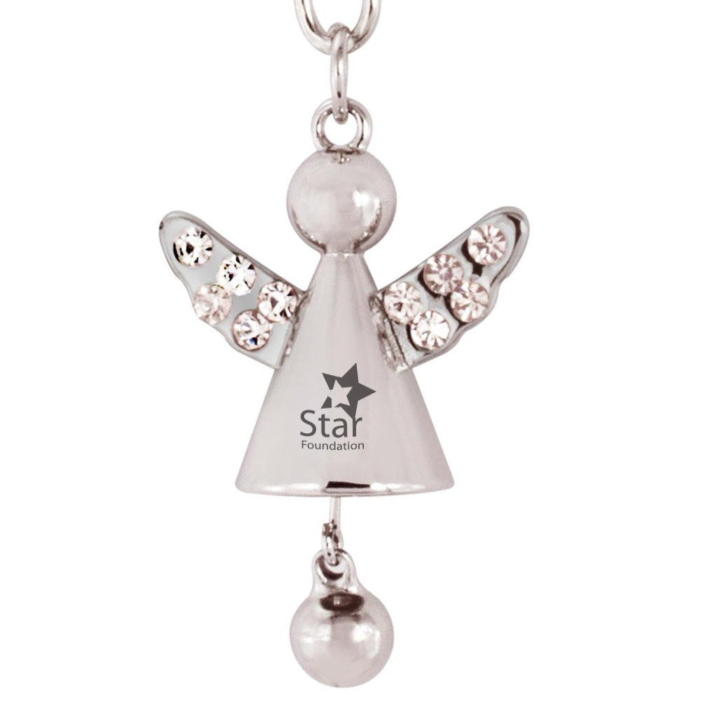 Product Photo 1 Angel Jeweled Key Chain w/ Jingling Bell