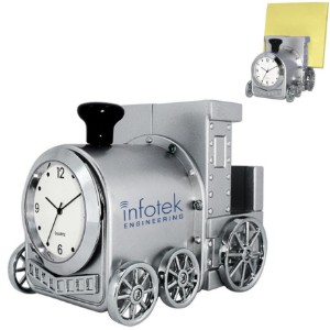 Locomotive Clock & Business Card Holder - MY1130