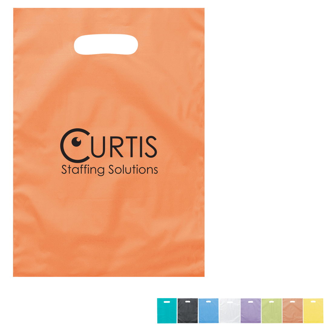 Product Photo 1 Frosted Brite Plastic Take Home Bag, 9-1/2" x 14"