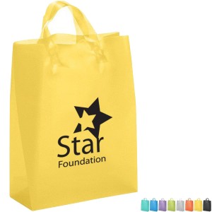 Frosted Shopper Plastic Bag, 10" x 13" - BA1035