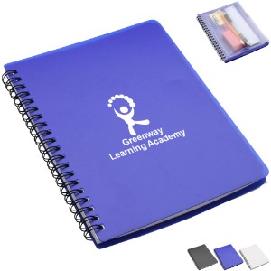 Hard Cover Notebook w/ Pouch, 5-1/4" x 7-1/4" - AR8705