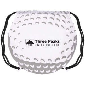 Gametime!® Golf Ball Drawstring Polyester Backpack - JE1430
